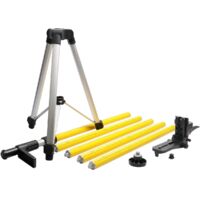 Huepar – Pôle de montage laser 3,7m avec trépied réglable – Support filetage 1/4"-20 et 5/8"-11 – Base à ressort pour stabilité – LP36