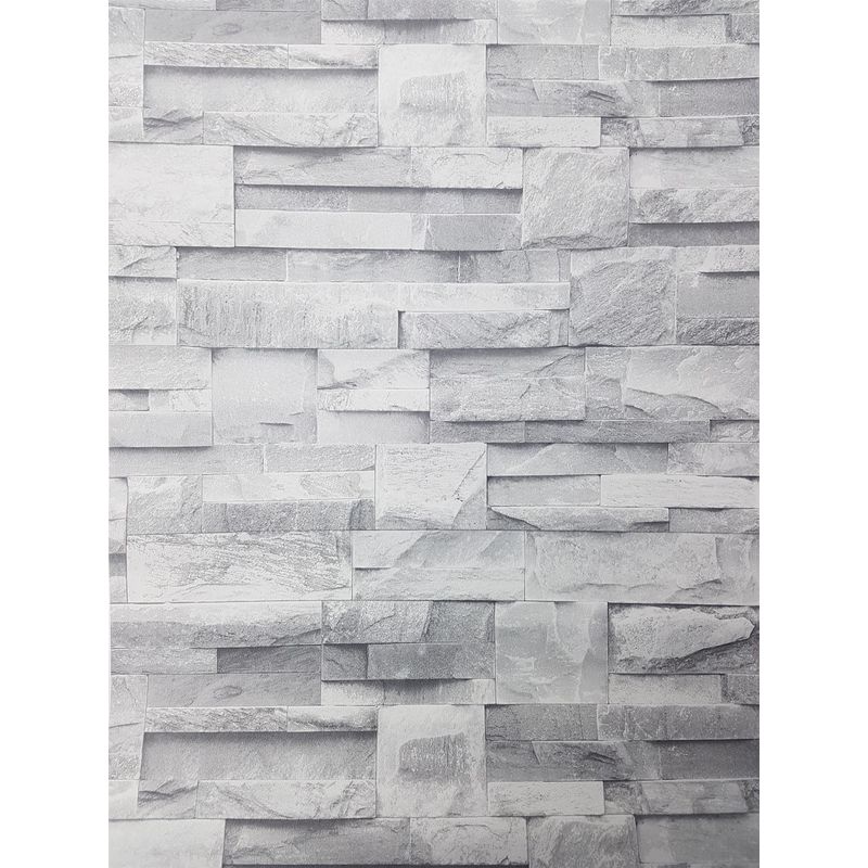 light grey slate effect wallpaper