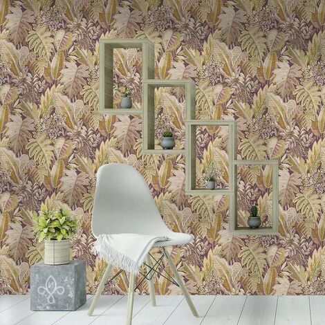 Sublime Jungle Texture Floral Green Wallpaper - Paste The Wall - Green - View #6