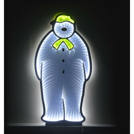 60cm Infinity LED Colourful Christmas Snowman With Base Xmas Light-up Decoration (1/4)