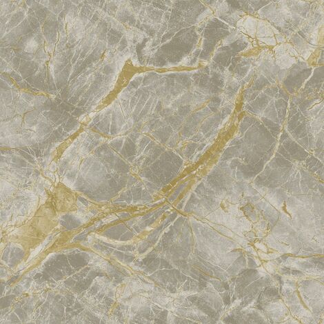 Holden Decor Portoro Marble Grey Gold Wallpaper Metallic Paste The Wall (1/4)
