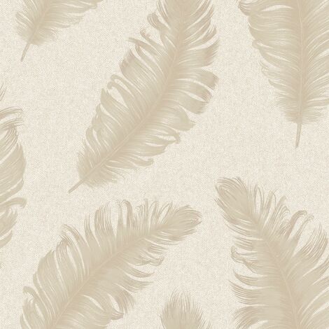 Belgravia Clara Feather Cream Soft Beige Wallpaper Heavy Weight Textured Vinyl (1/4)