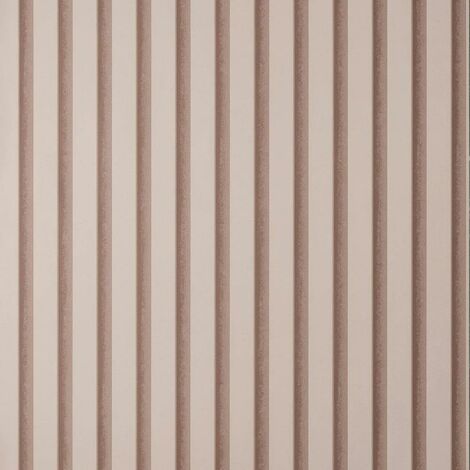 Fine Decor Acoustic Wood Panels Blush Pink Wallpaper Modern Stylish Feature Wall (1/4)