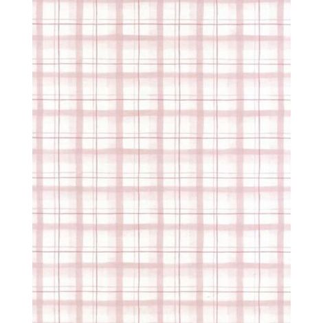 Check Plaid by Galerie - Pink - Wallpaper : Wallpaper Direct