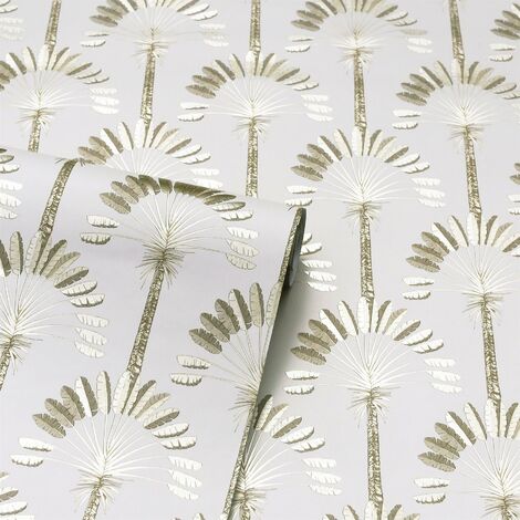 Arthouse Palm Palace Cream & Gold Any Room Paste The Wall Quality Wallpaper