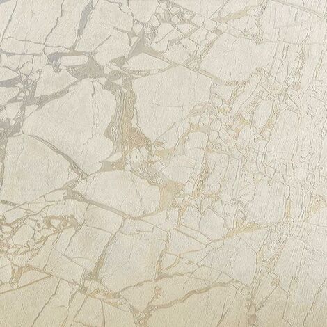 Rasch Vasari Enzo Cream Marble Wallpaper Metallic Heavyweight Textured Vinyl (1/4)