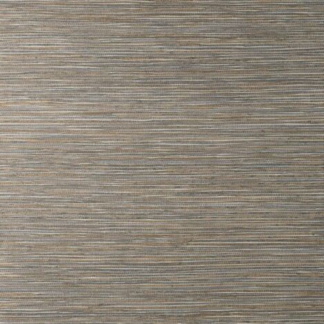 Crown Grasscloth Luxury Textured Wallpaper Stone Grey Metallic Feature Wall (1/4)