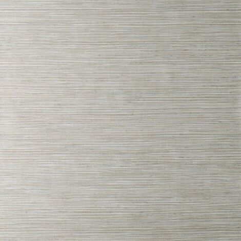 Crown Grasscloth Luxury Textured Wallpaper Soft Grey Metallic Feature Wall