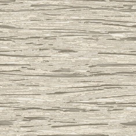 Debona Horizon Stone Taupe Wallpaper Metallic Silver Glamorous Feature Wall (1/4)
