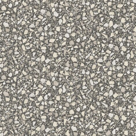 Fine Decor Terrazzo Black Wallpaper Metallic Effect Textured Paste The Wall (1/4)