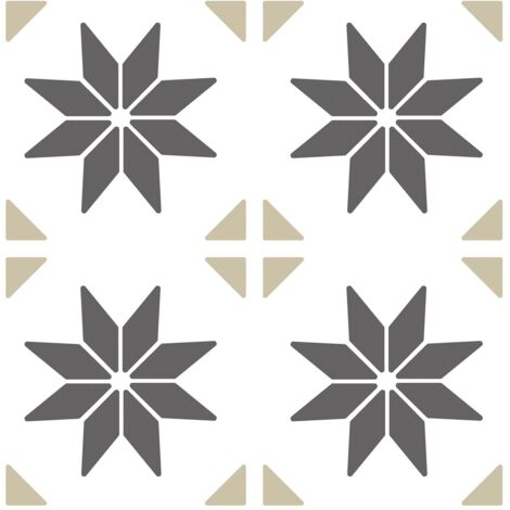 Vivid Stars Grey Floor Tiles Self Adhesive Vinyl Flooring Kitchen Bathroom 1m² (1/4)