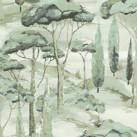 Sublime Jungle Texture Floral Green Wallpaper - Paste The Wall - Green - View #3