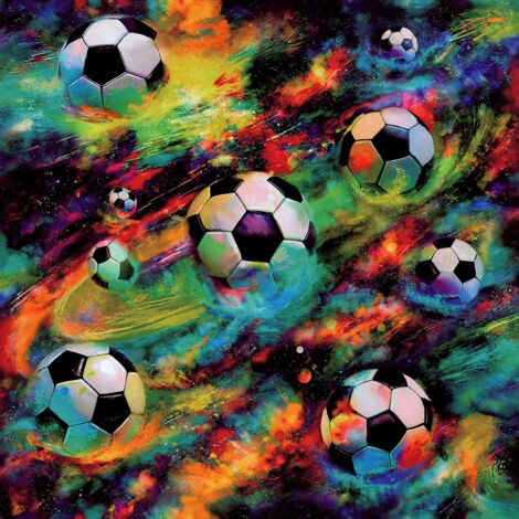 Holden Decor Football Galaxy Multi Wallpaper Children's bedroom Feature Wall (1/6)
