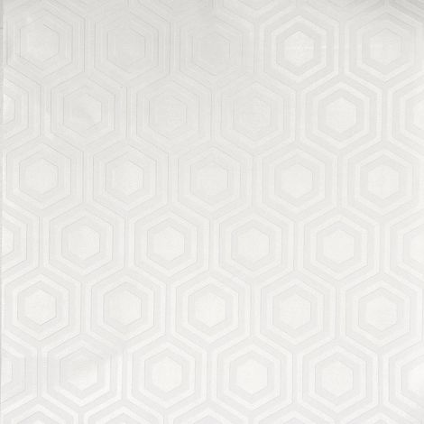 Anaglypta White Paintable Geometric Hexagon Wallpaper Vinyl Paste Wall Embossed