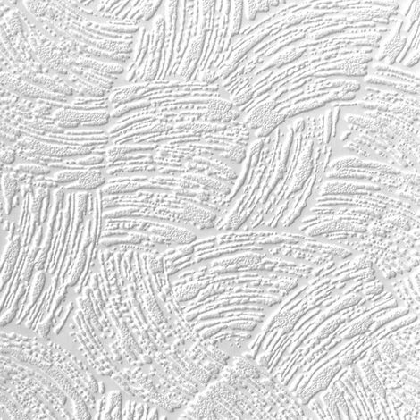 Anaglypta White Paintable Surf Wave Stripes Wallpaper Vinyl Washable Textured
