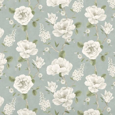 Arthouse Ashley Floral Sage Green Wallpaper Flowers Leaves Stylish Feature Wall (1/4)