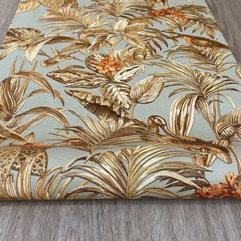 Design ID Sage Green Tropical Wallpaper Palm Leaf Paste The Wall Textured Vinyl