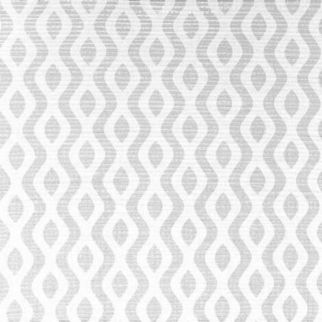 Fine Decor Geometric Waves Grey Wallpaper Metallic Silver Paste The Wall (1/4)