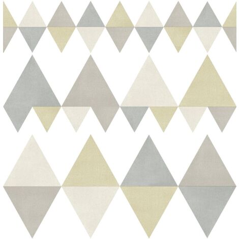 A Street Prints Stylish Triangle Grey Beige Wallpaper Modern Paste The Wall (1/4)