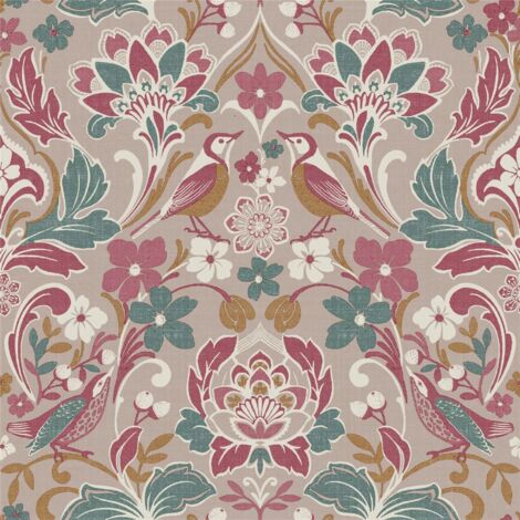 Arthouse Folk Floral Pink Wallpaper Flowers Classic Traditional Paste The Wall (1/4)