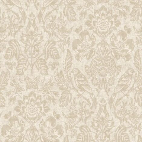 Holden Hawthorn Meadow Neutral Wallpaper Nature Botanical Birds Paste The Paper (1/4)