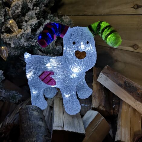 Snowtime 56cm Acrylic Owl With 100 Ice White LEDs - View #6