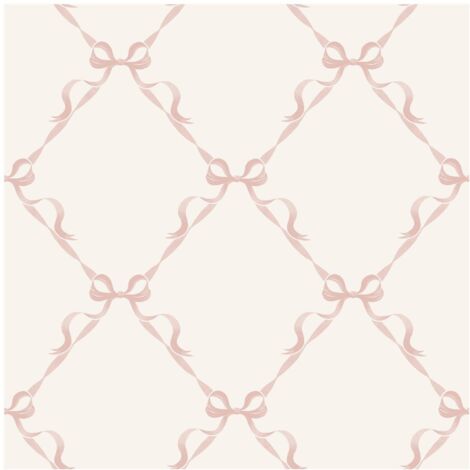 Holden Decor Tied With A Bow Cream Pink Wallpaper Paste The Wall Washable 14032