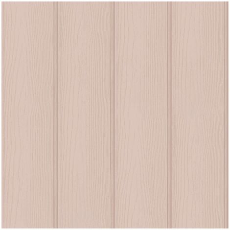Holden Decor Tongue & Groove Pink Wallpaper Wood Planks Washable Paste The Paper (1/4)