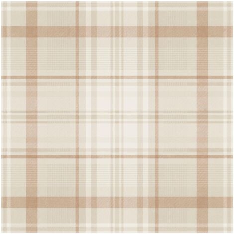 Holden Decor Kirkham Check Orange Wallpaper Paste The Paper Washable Bedroom (1/4)