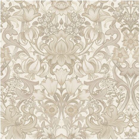 Holden Decor Ornamental Floral Neutral Botanical Paste The Paper Wallpaper (1/4)