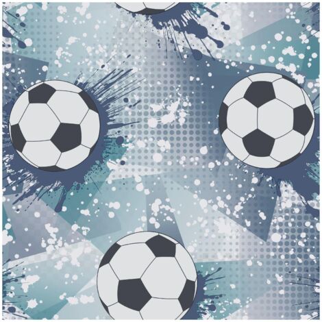 Football Frenzy Navy Teal Wallpaper Paste The Paper Kids Room Nursery Holden (1/4)