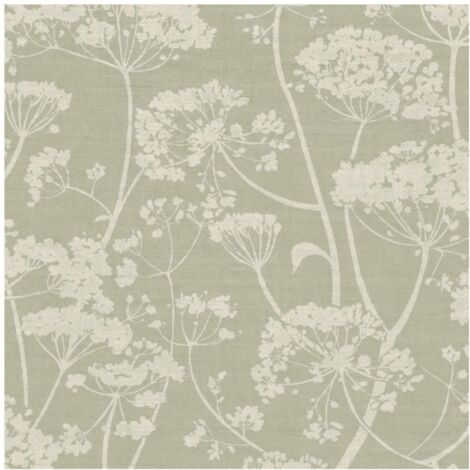 Grandeco Sage Wallpaper Cow Parsley Paste the Wall Scrubbable Beige Bedroom (1/4)