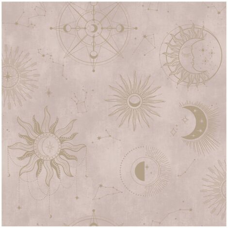 Holden Decor Cosmic Pink Gold Wallpaper Bedroom Paste The Paper Washable (1/4)