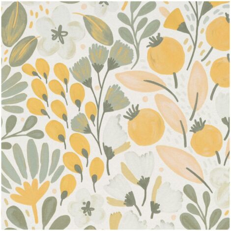 Erismann La Terrasse Jardin Poetique White Wallpaper Paste The Wall Vinyl (1/4)