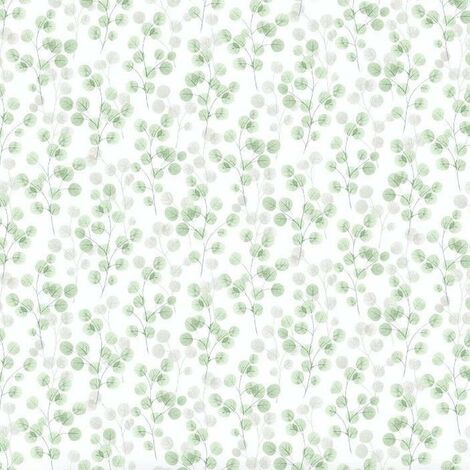 Natasha Green Wallpaper Debona Floral Textured Glitter White Grey Vinyl