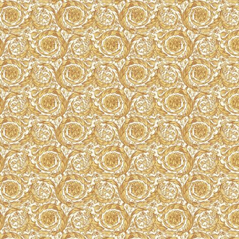 Versace Wallpaper Baroque Damask Floral Black Gold Paste Wall Vinyl Textured
