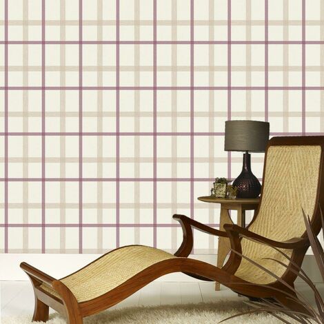 Graham Brown Heritage Plaid Charcoal Wallpaper