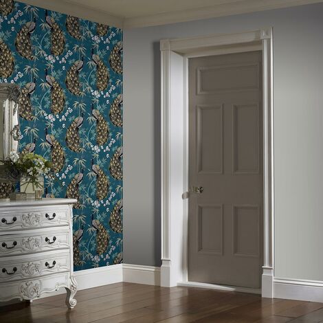 Lagoon Teal Wallpaper By Holden Fish Animals Aqua Sea Life Floral Marine  Flowers