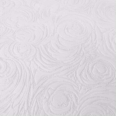 Floral Blown Vinyl Thick Wallpaper AS Creation Textured Paintable Embossed