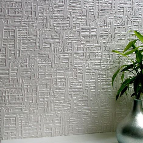 Folded Paper Paintable Textured Vinyl Wallpaper Anaglypta RD80028