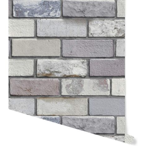 Brick Effect Wallpaper Industrial Stones Slates Weathered Look Natural Arthouse (1/4)