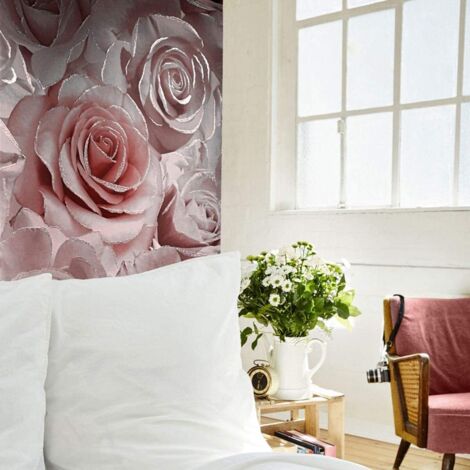 Madison Glitter Raspberry Wallpaper Floral Living Room Bedroom Wallpaper Wall Paper Rolls (1/4)