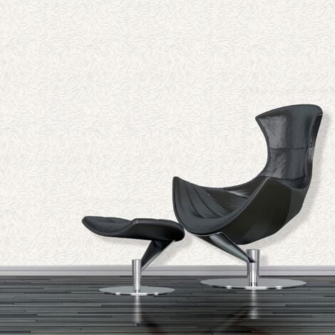 Paintable Blown Vinyl Wallpaper Textured Finish Richmond White Belgravia