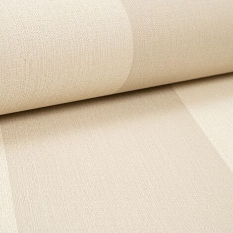 Arthouse Beige Aliona Stripe Textured Vinyl Paste The Wall Wallpaper (1/3)