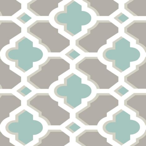 A Street Prints Paste The Wall Wallpaper Quatrefoil Geometric Retro Fine Decor (1/2)