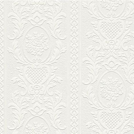 Shop allen  roth 7in White Unpasted Wallpaper Border at Lowescom  Wallpaper  border Lowes home improvements Guest bathrooms