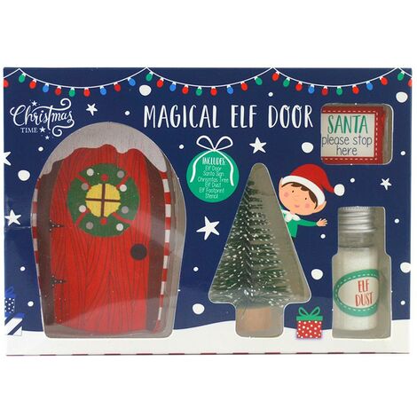 Magical Christmas Elf Door Pixie Fairy Festive Decoration Santa Helper Kit (1/4)