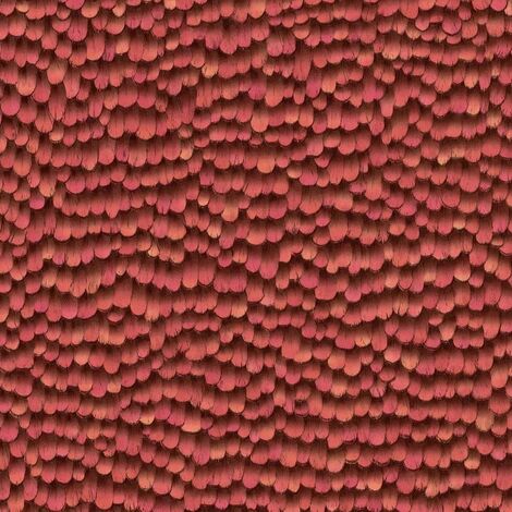 Erismann Red Orange Feather Wallpaper Paste The Wall Vinyl Modern Contemporary (1/4)
