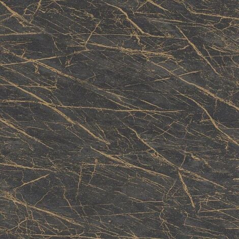 Rasch Factory Marble Charcoal Gold Wallpaper Metallic Paste The Wall