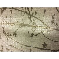 Mosaic Tile Wallpaper Vinyl Textured Cream Gold Metallic Glitter Shimmer Tree